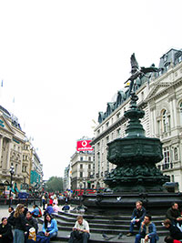 Shaftesbury Memorial Fountain at Piccadilly Circus