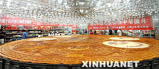 Giant moon cake in China
