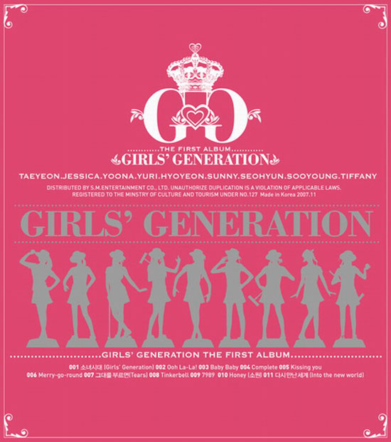 Korean pop group Girls Generation debut album