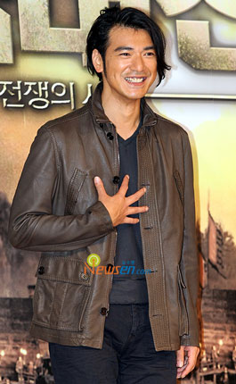 Japanese actor Takeshi Kaneshiro at Red Cliff press conference in Seoul, Korea