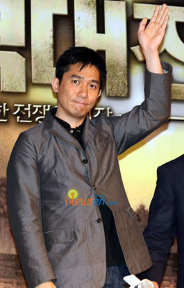 Hong Kong actor Tony Leung at Red Cliff press conference in Seoul, Korea