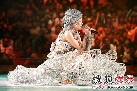Hong Kong pop star Kelly Chen in concert