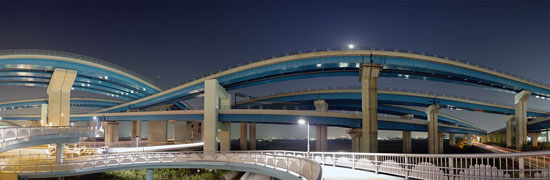Highway interchange in Japan by Ken Ohyama