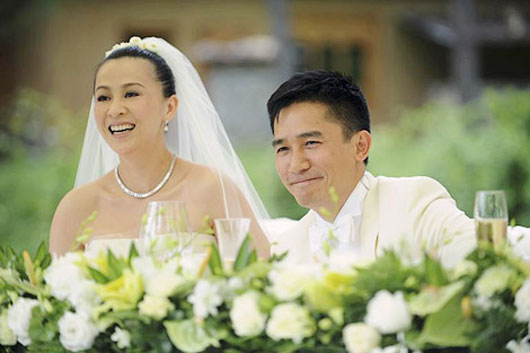 Tony Leung and Carina Lau wedding photos in Bhutan