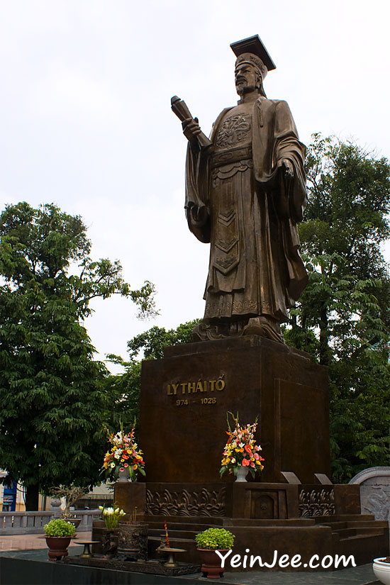 Statue of Emperor Ly Thai To in Hanoi, Vietnam