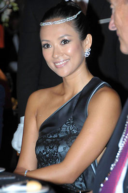 Picture of Chinese actress Zhang Ziyi at Harpers Bazaar Charity 2008 in Beijing