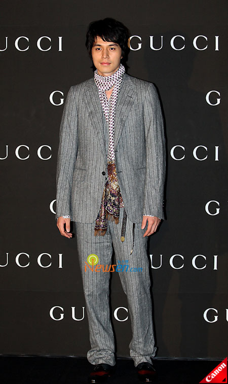 Korean actor Lee Dong-wook at Gucci 0809 FW Collection in Seoul