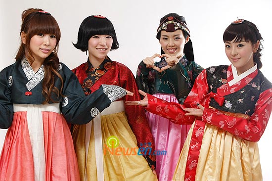 Korean pop group Brown Eyed Girls Chuseok