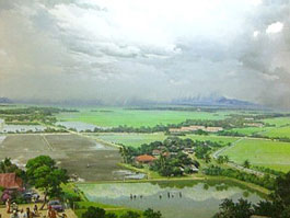 360-degree painting at National Rice Museum in Kedah