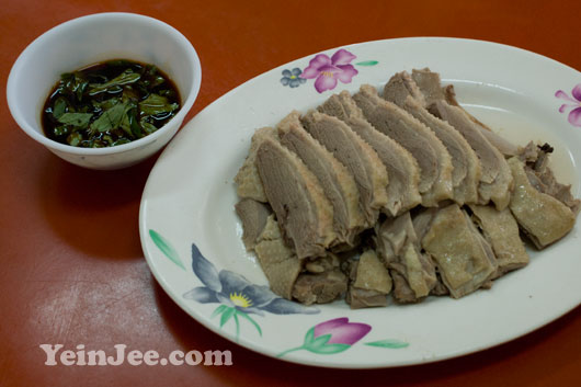 Picture of goose meat at De An restaurant in Fonglin, Taiwan