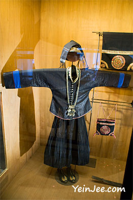 Traditional Vietnamese ethnic costumes at Museum of Ethnology in Hanoi