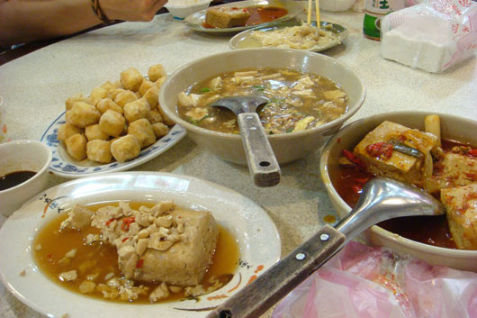 Picture of tofu dishes in Shengkeng, Taiwan