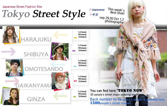 Screenshot of Style-arena Japanese street fashion website