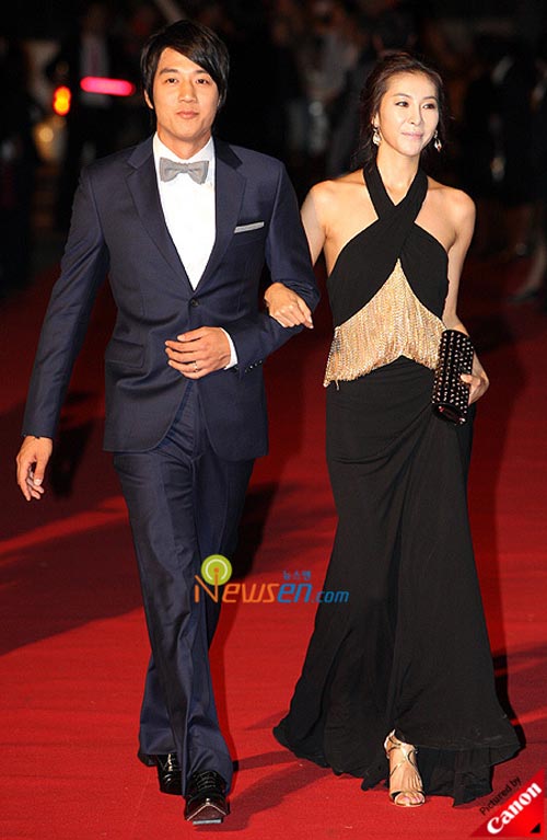 Kim Rae-won and Han Eun-jung at Pusan International Film Festival 2008
