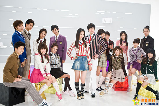 2PM and SNSD for Elite school uniform
