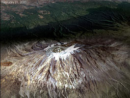 Picture of Mt Kilimanjaro in February 2000