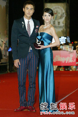 Picture of Taiwanese stars Ethan Ruan and Joe Chen at Golden Bell Awards 2008 in Taipei