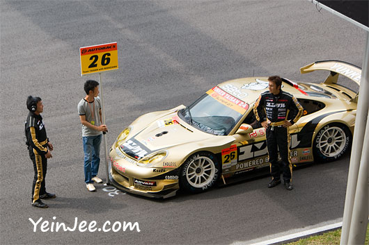 Race king at the pre parade lap of Super GT Malaysia 2008