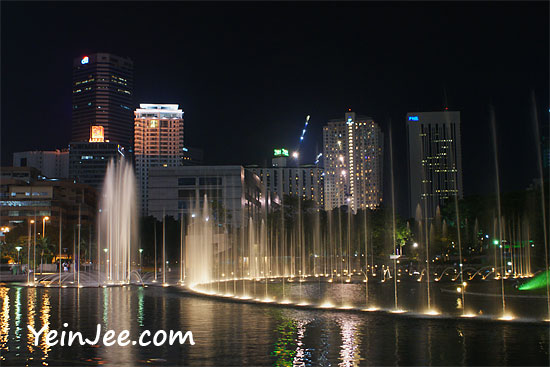 KLCC Park fountain, Kuala Lumpur, Malaysia
