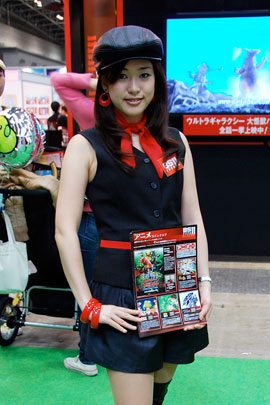 Japanese showgirls at Tokyo International Anime Fair 2009