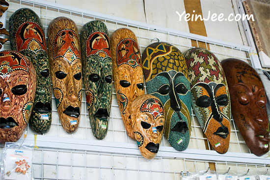 Masks at Filipino Market, Kota Kinabalu, Malaysia