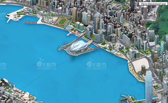 Edushi, 3D Hong Kong map