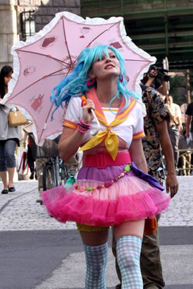 American actress Kirsten Dunst cosplay in Tokyo, Japan