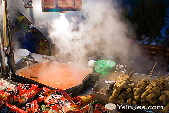 Korean street food at Namdaemun Market, Seoul