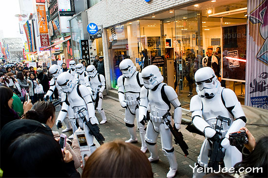 Imperial stormtrooper in Seoul, South Korea