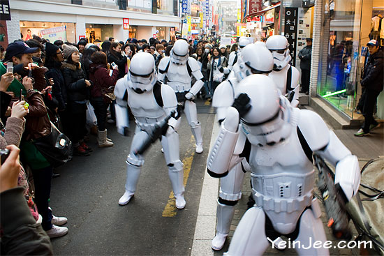 Imperial stormtrooper in Seoul