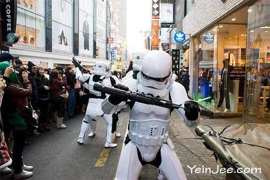 Imperial stormtrooper in Seoul