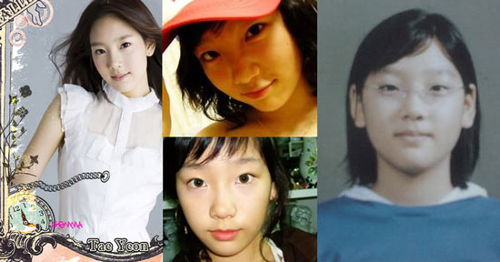 SNSD Taeyeon before and after