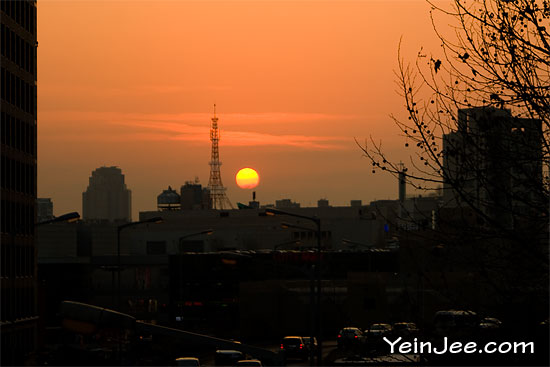 Sunset in Seoul, South Korea