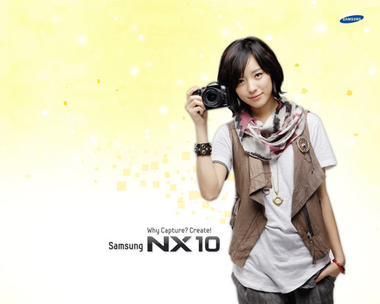 Han Hyo-joo Samsung NX10 camera wallpapers