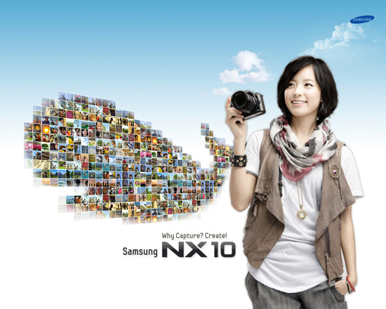 Han Hyo-joo Samsung NX10 camera wallpapers