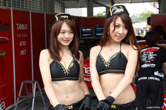 Japanese race queens at Super GT Malaysia