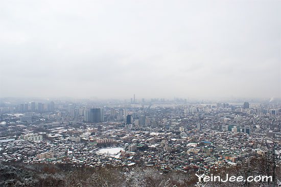 Seoul bird eye view from Namsan
