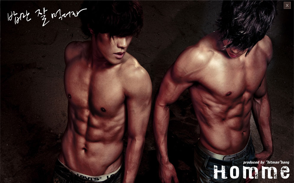 Homme Leehyun Changmin chocolate abs