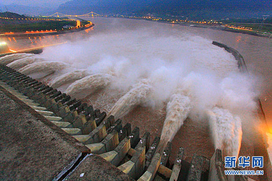 China Three Gorges Dam flood control