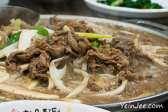Bulgogi beef stew in Seoul, South Korea