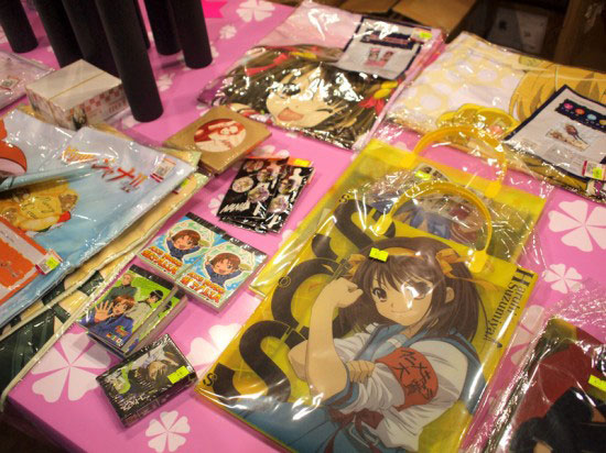 Merchandises at Anime Festival Asia 2010