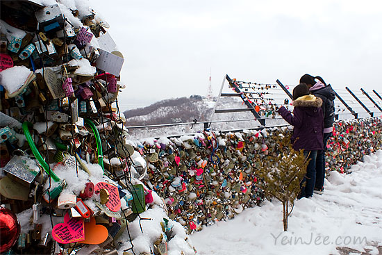Namsan locks of love, Seoul, South Korea
