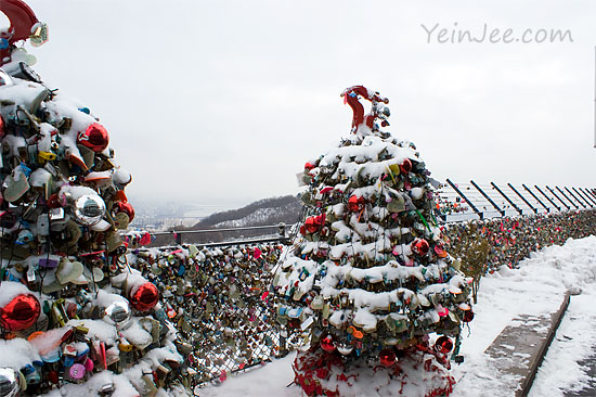 Namsan locks of love, Seoul, South Korea