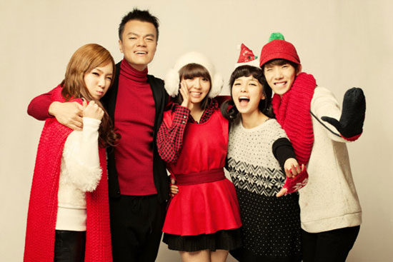 JYP Nation Christmas photo