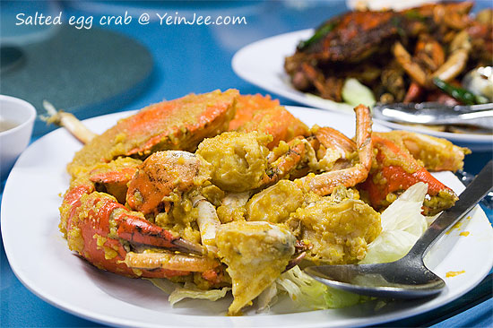 Salted egg crab at Fresh Unique Seafood 23, Petaling Jaya