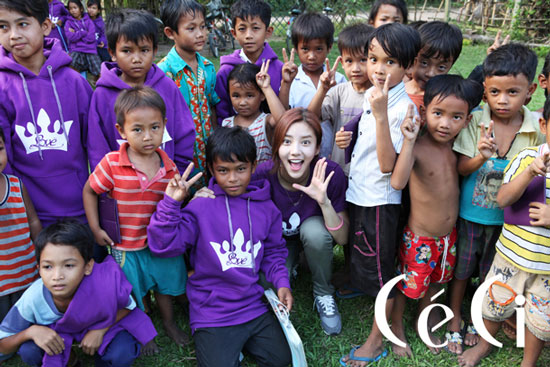 Son Dambi shares love in Cambodia