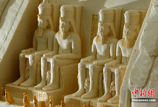Abu Simbel chocolate sculpture by Mirco Della Vecchia