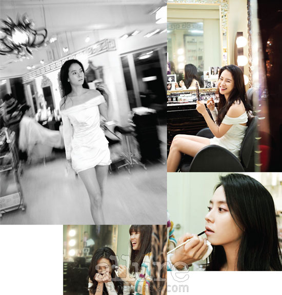 Korean actress Song Ji-hyo Allure moment