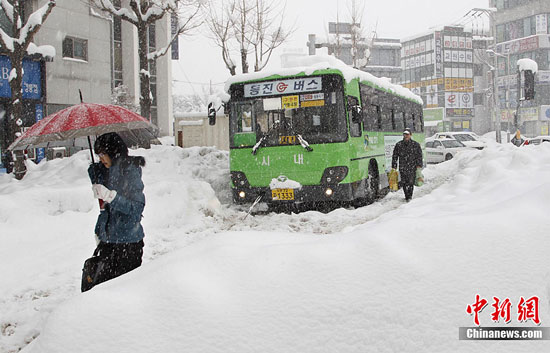 Record snow in Gangwon, South Korea