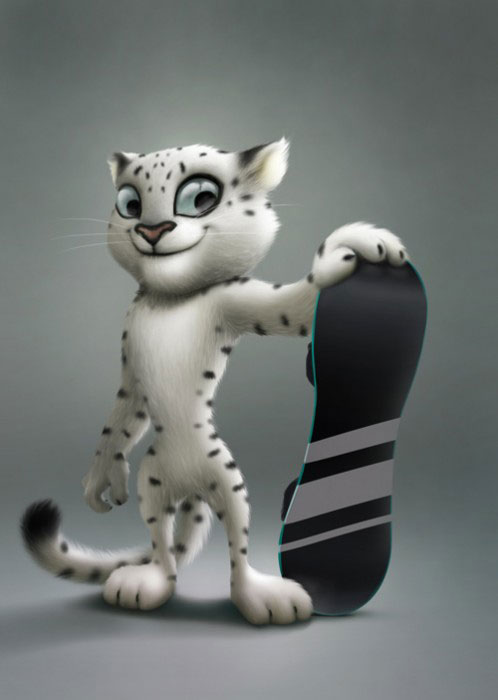 Sochi 2014 Winter Olympics Snow Leopard mascot